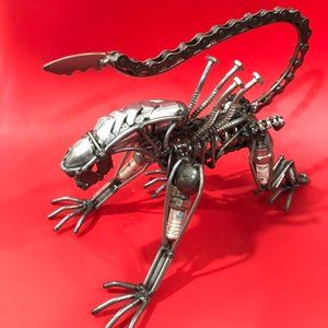 Alien Predator Scrap Metal Art